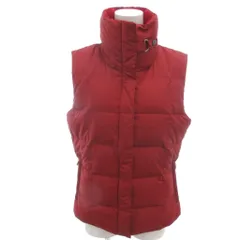 エディーバウアー EDDIE BAUER ダウンベスト S 赤 レッド スタンドカラー ノースリーブ キルティング ジップアップ/HW ■ECD001