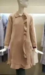 O'2nd フリル装飾 ベージュコート/N5