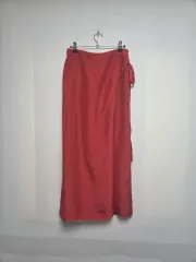 ポマンデレ バックスリット ラップ スカート 赤 ( M )