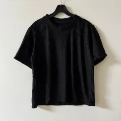 新品 レディース プリーツ 上下セット セットアップ セット 黒