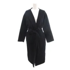 アーバンリサーチ ドアーズ URBAN RESEARCH DOORS 美品 ガウンコート ウエストベルト ロング丈 ONE 紺 ネイビー /SJ ■ECD001