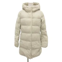 ユニクロ UNIQLO シームレスダウンショートコート ジャケット M 白 ホワイト 212-420252 /JS ■ECB001のサムネイル