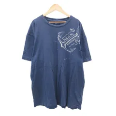 ポロ バイ ラルフローレン Polo by Ralph Lauren Tシャツ カットソー L 紺 ネイビー 半袖 ロゴプリント /SM31 ■ECD002
