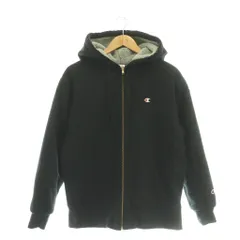 チャンピオン CHAMPION フーディージャケット ジップアップ 裏ボア M ブラック /DF ■ECE003