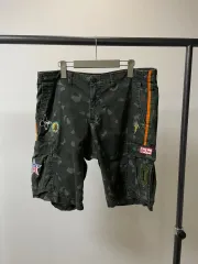 (36) Gap Khakis ギャップ カーキ カモフラ パッチ ハーフパンツ