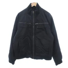 トミーヒルフィガー TOMMY HILFIGER ジャケット ブルゾン XL 紺 ネイビー リブ スタンドカラー ジップアップ キルティング裏地/HW ■ECD001