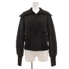 ビーシービージーマックスアズリア BCBGMAXAZRIA ジャケット ブルゾン ショート ハーフ丈 キルティング ショールカラー XS 黒 ブラック /ML ■ECD001のサムネイル