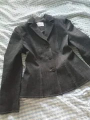 ブラック デニム ジャケット Mサイズ