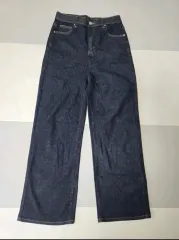 レディースパンツ 新品) ワイド デニムパンツ ジーンズ