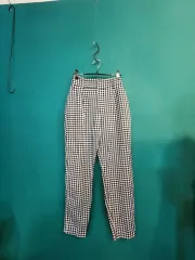 ZARA(ザラ) ギンガムチェック コットン パンツ