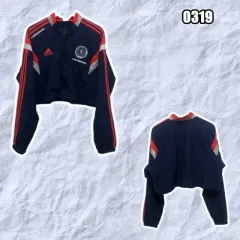 XL アディダス クロップド ウィンドブレーカー ジャケット