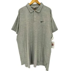 ナイキ NIKE 90-00s 白タグ スウッシュ ワンポイント刺繍 ポロシャツ メンズ import：XXL 