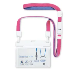 新品 オープン工業 吊り下げ名札 リバーシブルスタイル 桃・紫 NR-1P-3