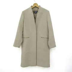 ユナイテッドアローズ ステンカラーコート ロングコート ウール混 ブランド アウター レディース 38サイズ ベージュ UNITED ARROWS 【中古】