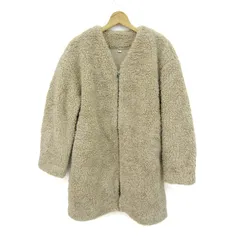 ユニクロ フリースコート 未使用 241-400198 アウター レディース Lサイズ ブラウン UNIQLO