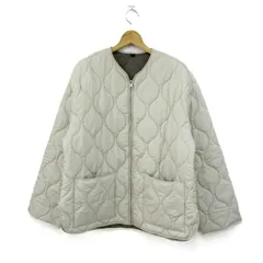 ザラ キルティングブルゾン ジャケット 中綿 アウター レディース USA Sサイズ ベージュ ZARA 【中古】