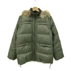 ゴールデンベア ダウンジャケット ジャンパー 大きいサイズ ブランド ファー アウター レディース LLサイズ ブラウン Golden Bear 【中古】のサムネイル