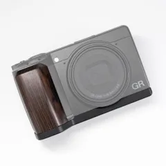 Iborrys 高級実木 カメラグリップ 、対応 Ricoh リコー GR IV GR4 カメラ 、 専用 L型クイックリリース プレート 職人手作り プレミアムレトロ天然 木製ハンドル (紫光黒檀黒板)t 8c154f39