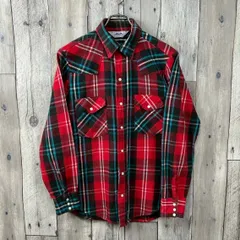 OLD DAKOTA BY FIVE BROTHER 90s ダコタ ファイブブラザー 米国製 MADE IN USA ヘビネル ウエスタン 長袖 チェック フランネル ネルシャツ メンズ M サイズのサムネイル