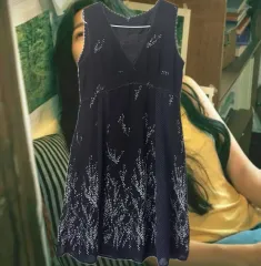 ドット ドット柄 ポイント 森ガール ワンピース 着用画像 ㅇ