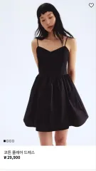 H&M コットン フレア ドレス Mサイズ