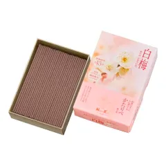 新品 かたりべ 白梅 短いサイズ 約50g 線香 日本香堂 煙少なめ