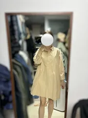 Maybebaby(メイビーベイビー) シャカシャカ素材 ワンピース