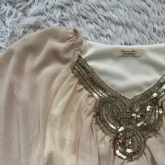 LAQUNACMOON 日本 ヴィンテージ エスニック ミニ ONE PIECE エスニック半袖 ノード