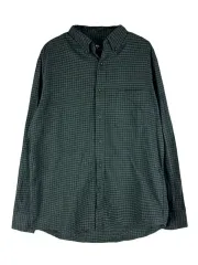 M UNIQLO ユニクロ コットン100% カジュアルシャツ グリーン