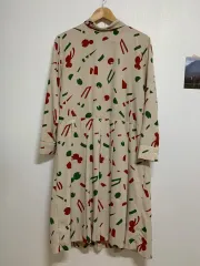 ザオープン パータン ベージュ ロング丈ワンピース ドレス ロング丈 シフォン 1007