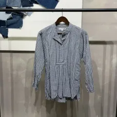 (95) ユニクロ イネス レディース CHECK ブラウス シャツ