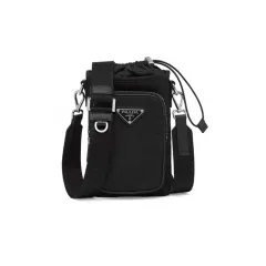新品 25FW PRADA(プラダ) Re-Nylon 携帯 ケース クロスバッグ ブラック