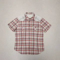 (XL)ゲス メンズ ウェスタン シャツ CHECK シャツ ヴィンテージ カジュアル H5M1830