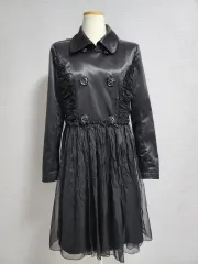 ブラック ロング コート ONE PIECE & ジャケット