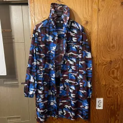 PRADA プラダ 三角ロゴ エナメル メタル カモフラ マウンテンパーカー ジャケット