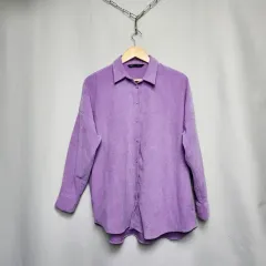 ZARA メンズ ザラ コーデュロイ オーバーサイズ シャツ M(USA)