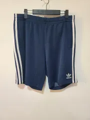 アディダス 3本線 ハーフパンツ ネイビー 105 34インチ