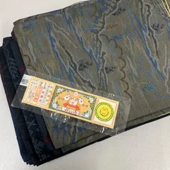 大島紬 着物 正絹 5着 着物まとめ売り リメイク材料 m-1188