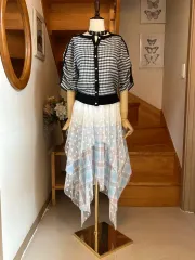 チェック カーディガン