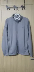 PUMA(プーマ) グレー ジップアップ ジャケット ／ L