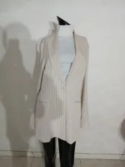 ムル レース 編み ロングジャケット