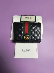 GUCCI(グッチ) オフィディア キルティング ウェブ マーモント フラップ 二つ折り財布 536453