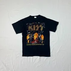 90s 97 年 kiss ロックバンド alive 96 ー ワールドツアー 半袖Tシャツ