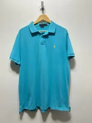 メンズ ポロラルフローレン 半袖 カラーTシャツ ブルー XL