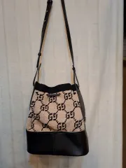 マイケル COS(コス) GG ロゴ パターン 柄 バケットバッグ ショルダーバッグ