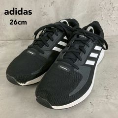美品 adidasアディダス テニスシューズ 26cm 黒 - メルカリ