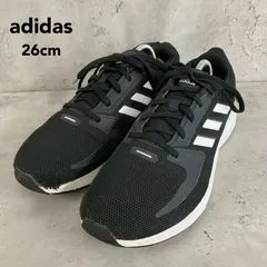 adidas アディダス ランファルコン 2.0 ブラック FY5943 スニーカー ランニングシューズ ウォーキングシューズ 運動靴 軽量 通気性 クッショニング スポーツ ジム トレーニング デイリーユース シンプル  26cm ★ ■■