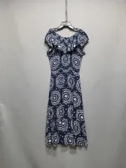 オフショルダー 可能 ペイズリー コットンワンピース