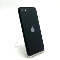 【全額返金保証】【最速発送】 iPhone SE（第3世代） 64GB ミッドナイト au 白ロム 動作確認済 91%