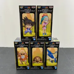 06w19452【未開封】 ドラゴンボール ワールドコレクタブルフィギュア ～少年期編1～A 孫悟空・B ブルマ・C 亀仙人・D ・亀仙人と一緒にいるカメ・E プテラノドン 全5種コンプリートセット  ドラゴンボール  フィギュア  【中古品】